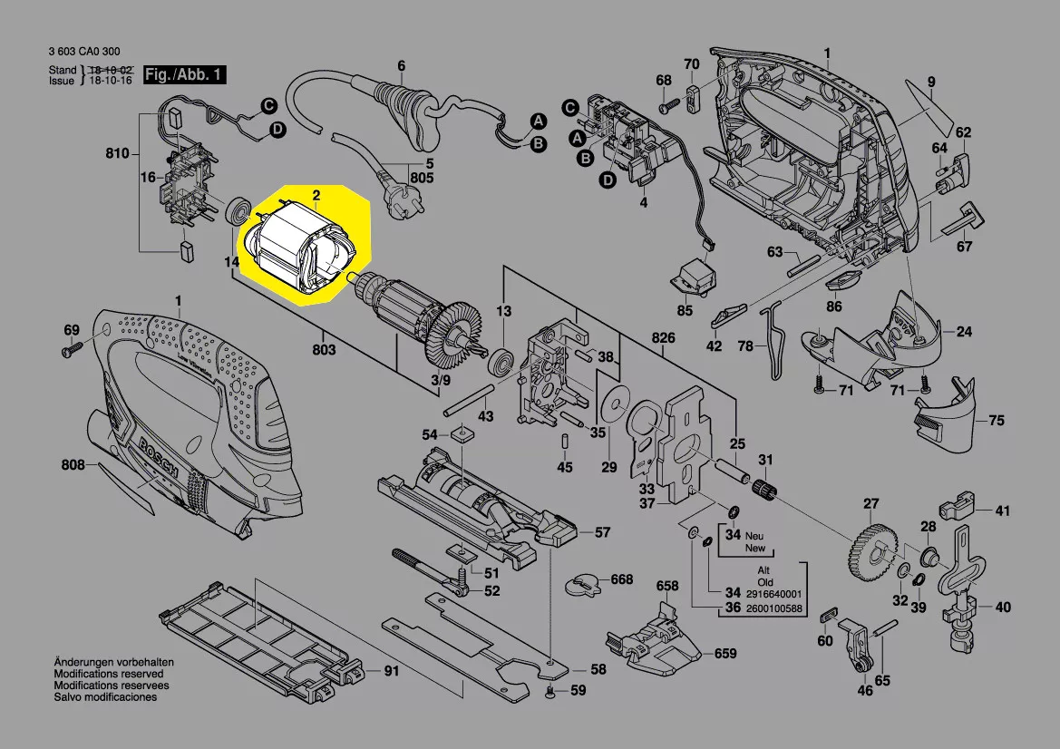 Stator réf. 2 609 003 671 Bosch